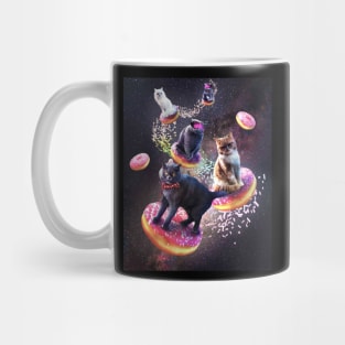 Galaxy Cat Donut - Space Cats Riding Donuts Mug